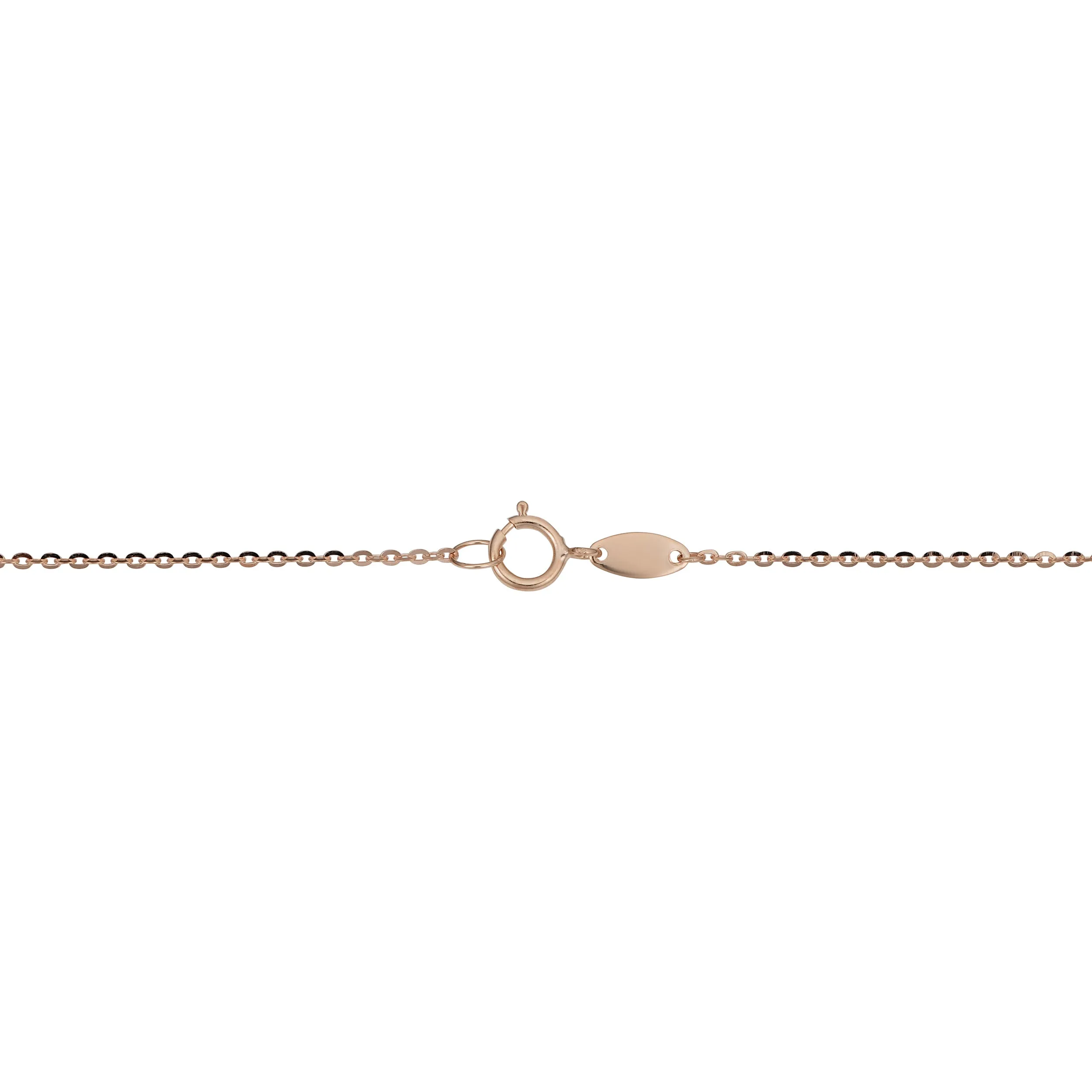 10k Rose Gold High Polish Heart Necklace (18 inch)